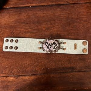 Plunder leather cuff “pray”bracelet. Gently used.